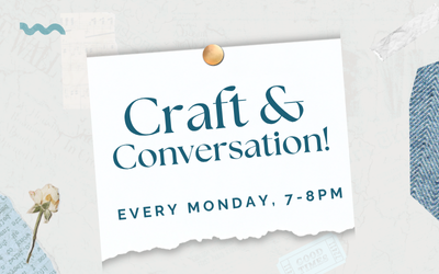 Craft & Conversation Event Promo Poster