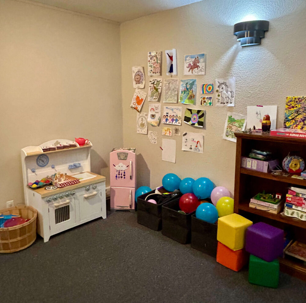 Children's room for kids creative play.